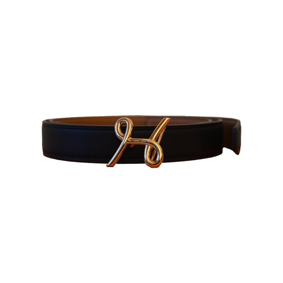 Hermes Swift Epsom H Cursives Belt Gold Hardware Black main image 5